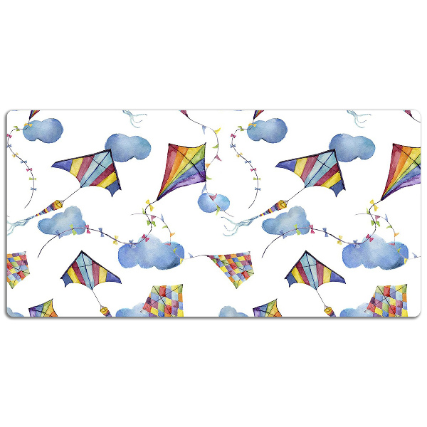 Full desk mat kites Clouds