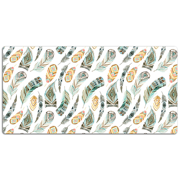 Large desk mat table protector Ethnic pattern