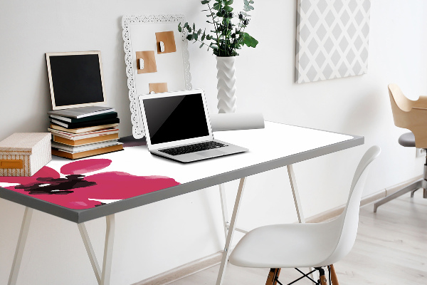 Large desk mat table protector Beautiful flowers