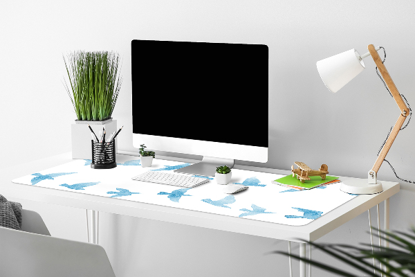 Large desk mat for children swallows