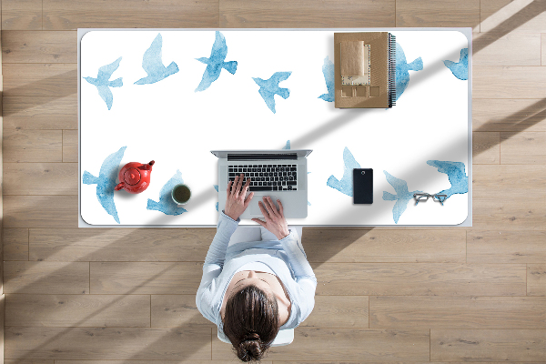 Large desk mat for children swallows