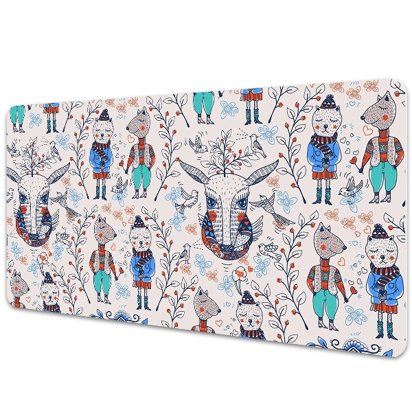 Large desk mat for children Animals