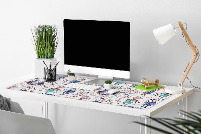 Large desk mat for children Animals