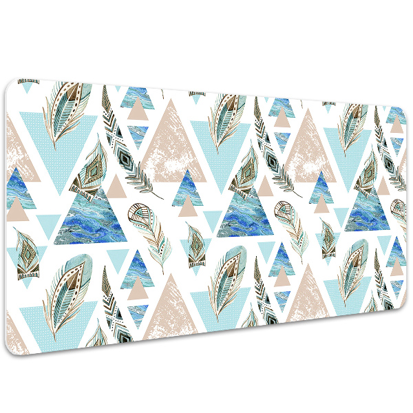 Full desk protector Triangles and Feathers