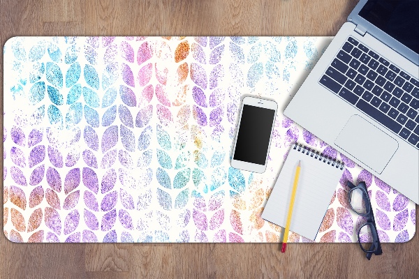 Full desk mat leaf brocade