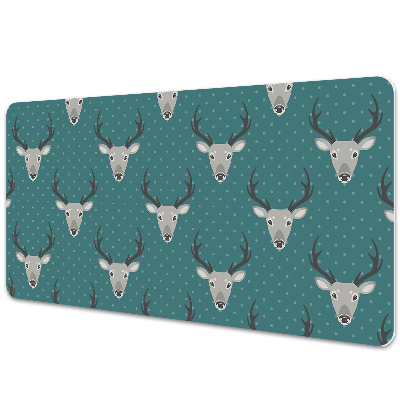 Large desk mat for children gray deer