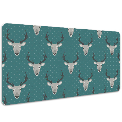 Large desk mat for children gray deer