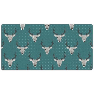 Large desk mat for children gray deer