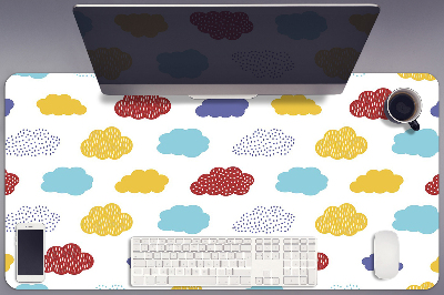Desk pad colorful clouds