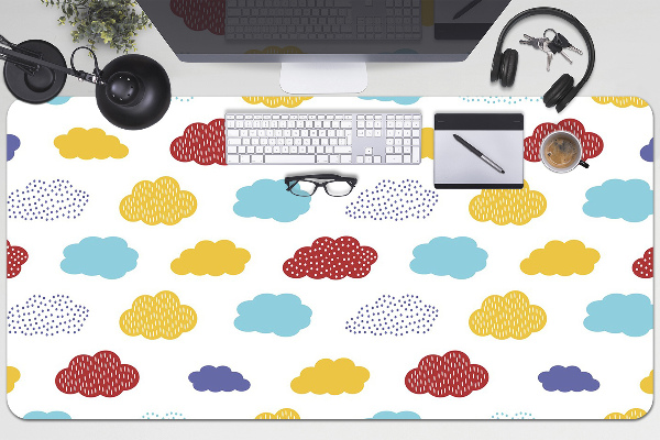 Desk pad colorful clouds