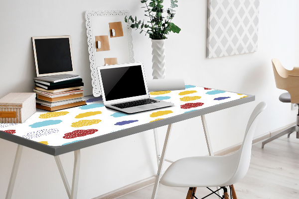 Desk pad colorful clouds