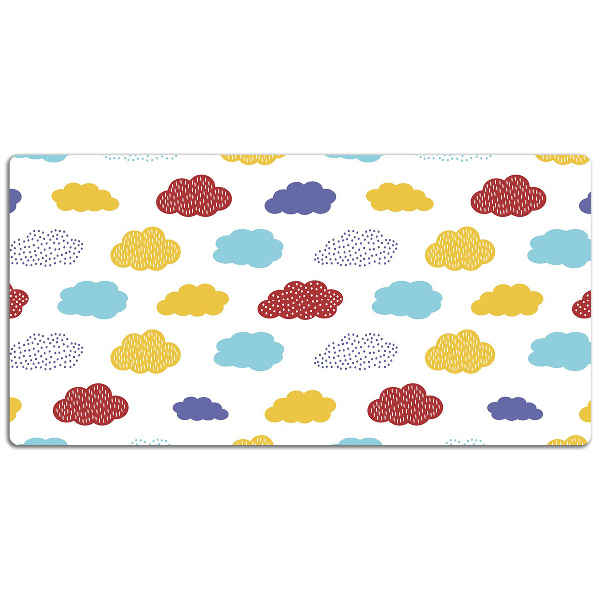 Desk pad colorful clouds