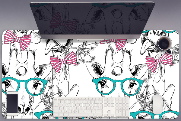 Full desk mat Hipster giraffe
