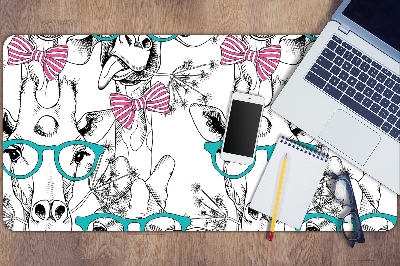 Full desk mat Hipster giraffe