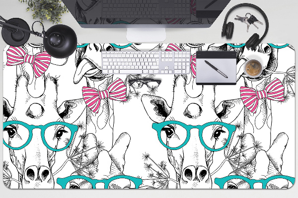Full desk mat Hipster giraffe