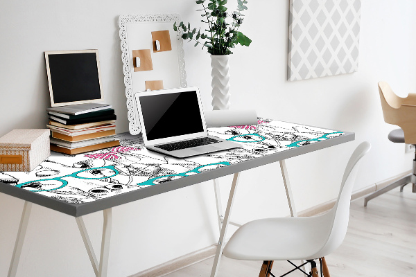 Full desk mat Hipster giraffe