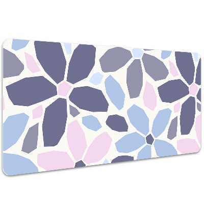 Desk mat geometric flowers