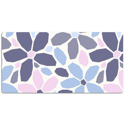 Desk mat geometric flowers