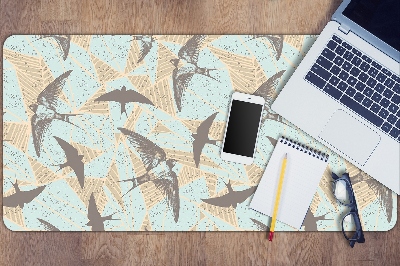 Full desk pad flying swallows