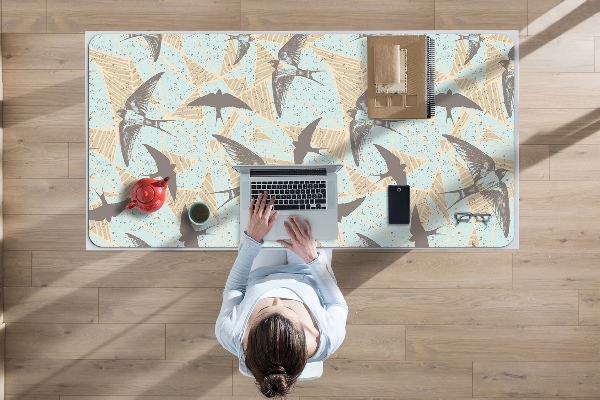 Full desk pad flying swallows