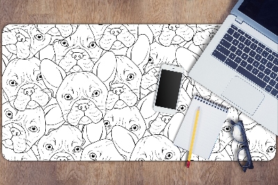 Large desk mat for children dog Bulldog