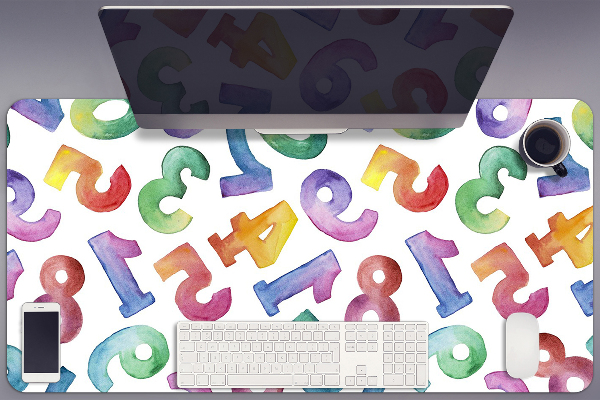 Full desk protector colorful letters