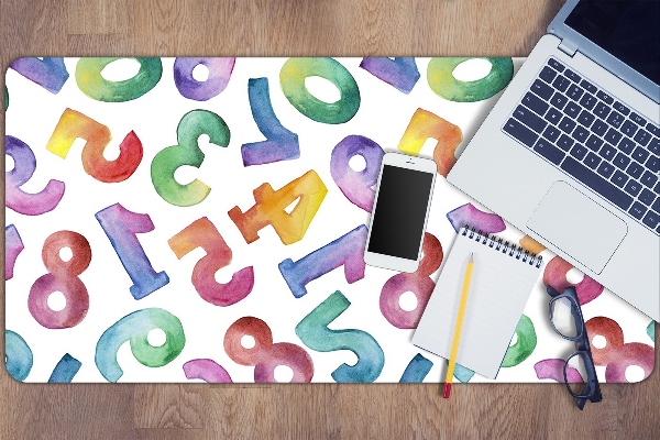 Full desk protector colorful letters