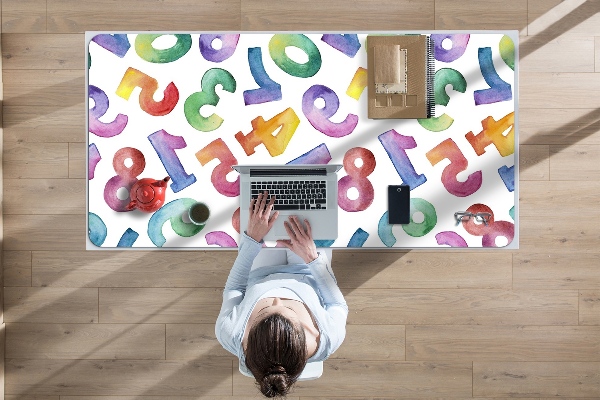 Full desk protector colorful letters