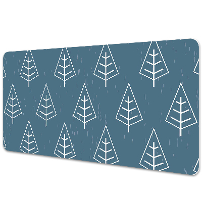 Large desk pad PVC protector blue forest