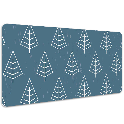 Large desk pad PVC protector blue forest