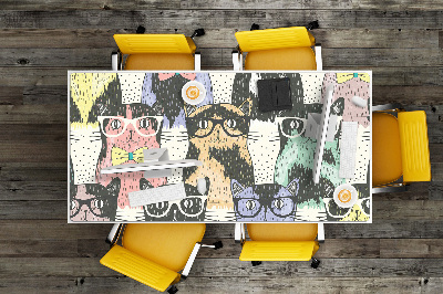 Large desk mat for children Cats