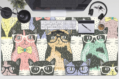 Large desk mat for children Cats