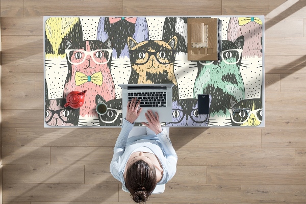 Large desk mat for children Cats