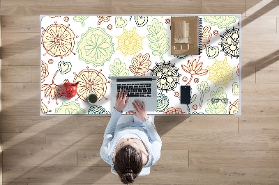 Full desk mat Flowers and Hearts