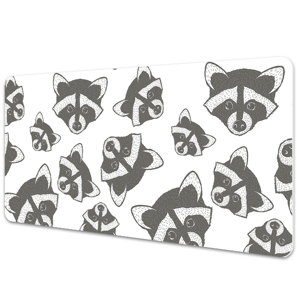 Large desk mat for children Raccoon