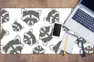 Large desk mat for children Raccoon