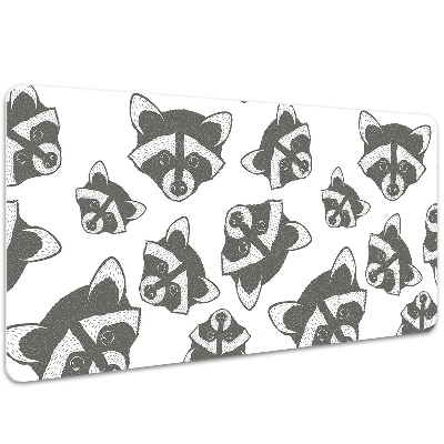 Large desk mat for children Raccoon