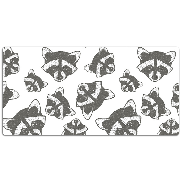 Large desk mat for children Raccoon