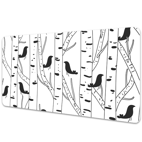 Full desk mat Birds and trees