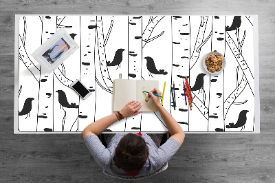 Full desk mat Birds and trees