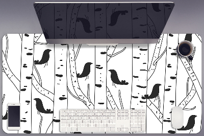 Full desk mat Birds and trees