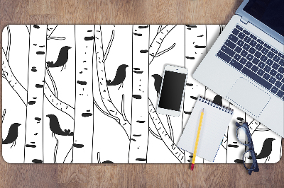 Full desk mat Birds and trees