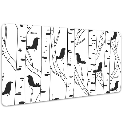 Full desk mat Birds and trees