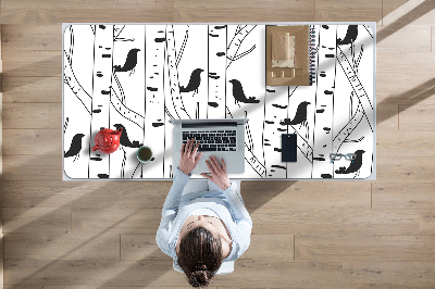 Full desk mat Birds and trees