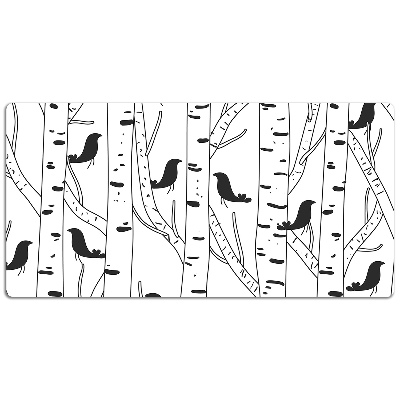 Full desk mat Birds and trees