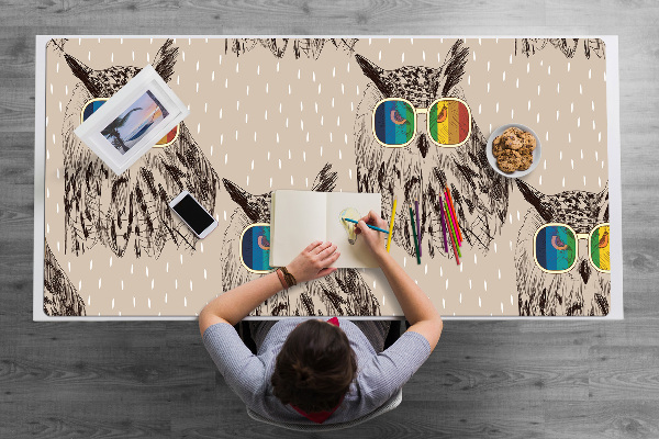 Full desk protector Owls glasses