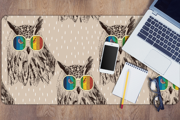 Full desk protector Owls glasses