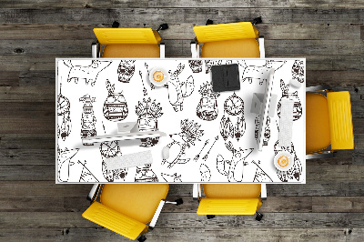 Large desk mat for children cartoon