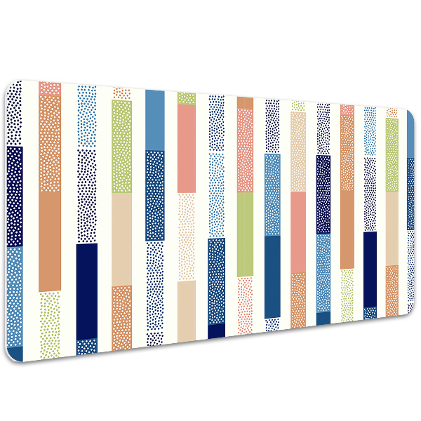 Full desk mat colorful stripes