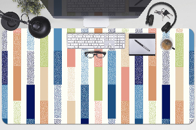 Full desk mat colorful stripes
